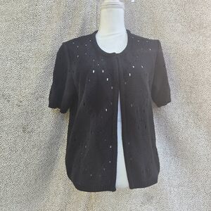 faber Vintage Elegant Black Women's Sweater